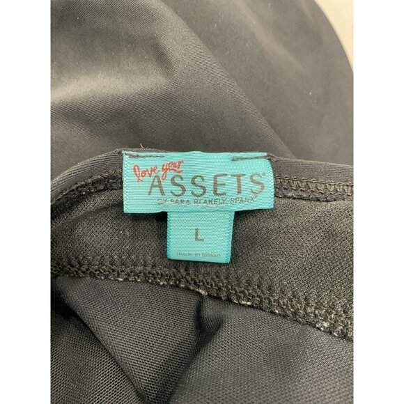 Assets Sara Blakely Spanx Blk Halter Swim Dress Size Large Ruffle Hem Swimsuit - Picture 8 of 8